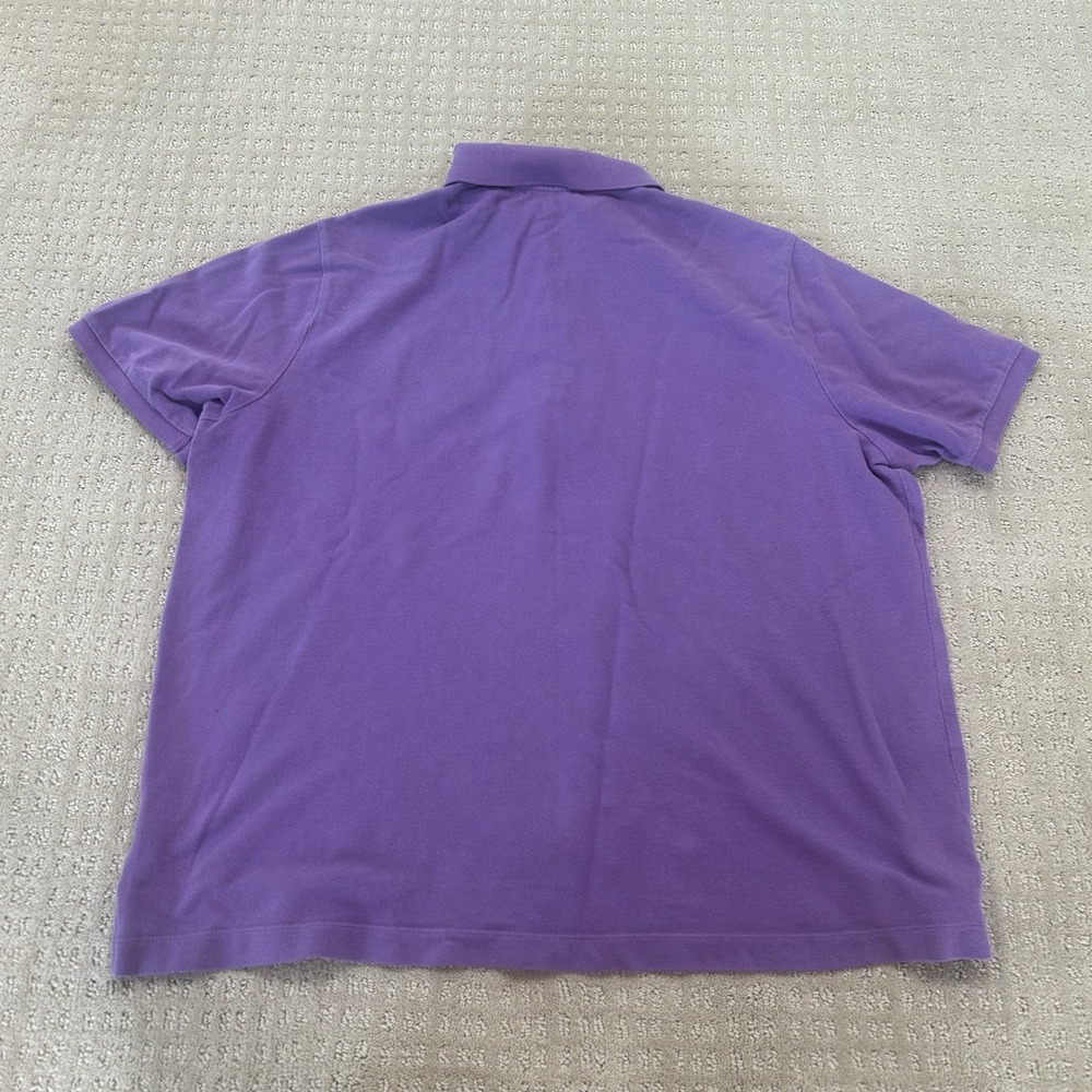 Ralph Lauren Women's Size XL Purple Polo Shirt Green Label Logo Button-Up - Picture 2 of 6
